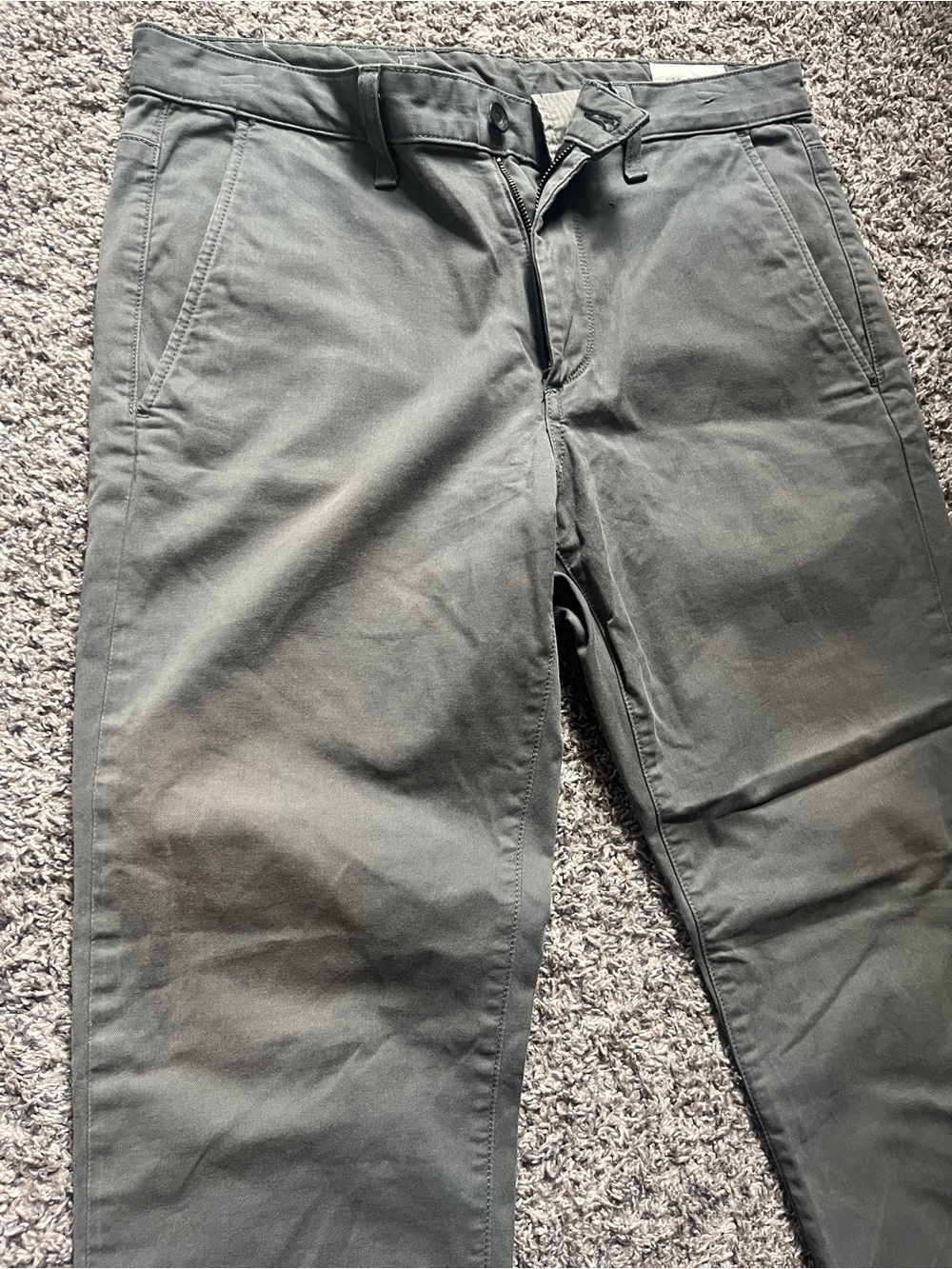 Rag and Bone - Men's Classic Straight Chino Pants - Olive Green